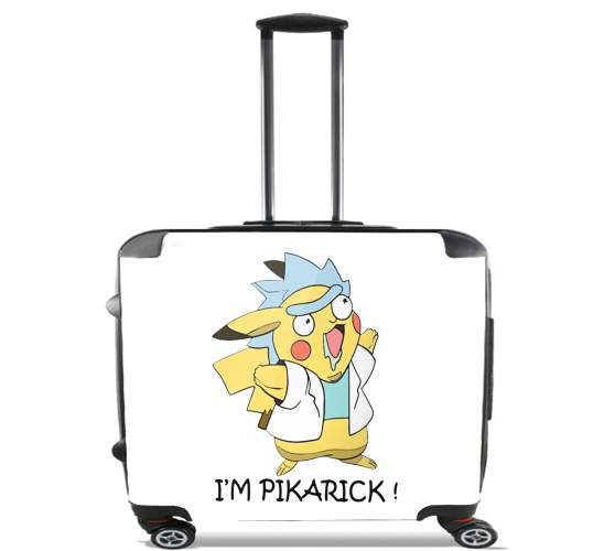  Pikarick - Rick Sanchez And Pikachu  for Wheeled bag cabin luggage suitcase trolley 17" laptop