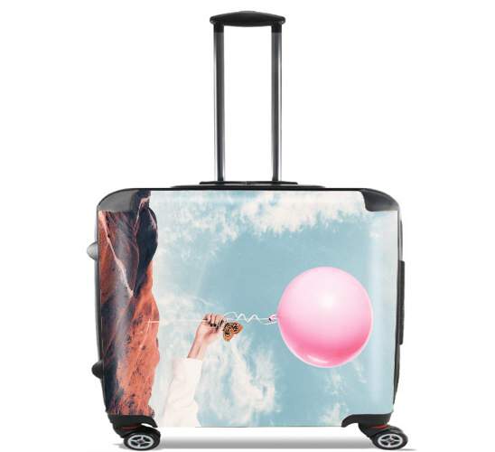  PINK BALLOON for Wheeled bag cabin luggage suitcase trolley 17" laptop
