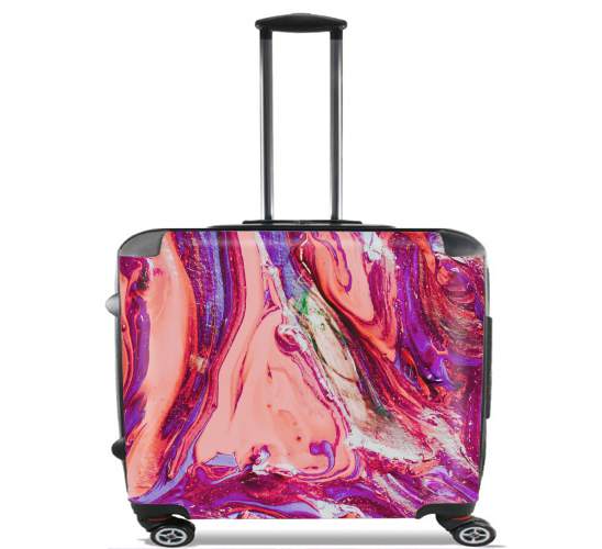  PINK LAVA for Wheeled bag cabin luggage suitcase trolley 17" laptop