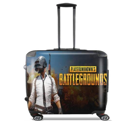  playerunknown s battlegrounds PUBG  for Wheeled bag cabin luggage suitcase trolley 17" laptop