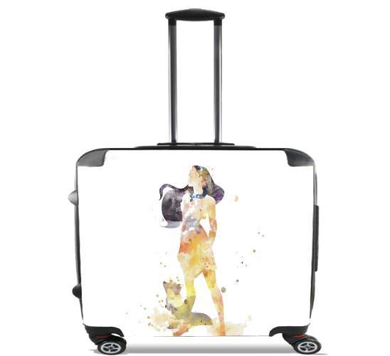  Pocahontas Watercolor Art for Wheeled bag cabin luggage suitcase trolley 17" laptop