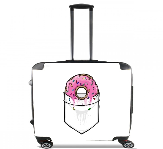  Pocket Collection: Donut Springfield for Wheeled bag cabin luggage suitcase trolley 17" laptop