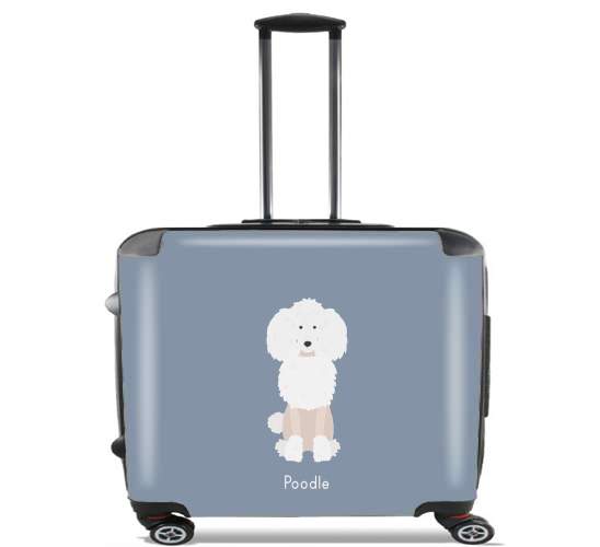  Poodle White for Wheeled bag cabin luggage suitcase trolley 17" laptop