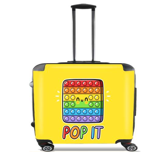  Pop It Funny cute for Wheeled bag cabin luggage suitcase trolley 17" laptop