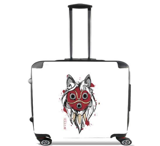   Princess Mononoke Mask for Wheeled bag cabin luggage suitcase trolley 17" laptop
