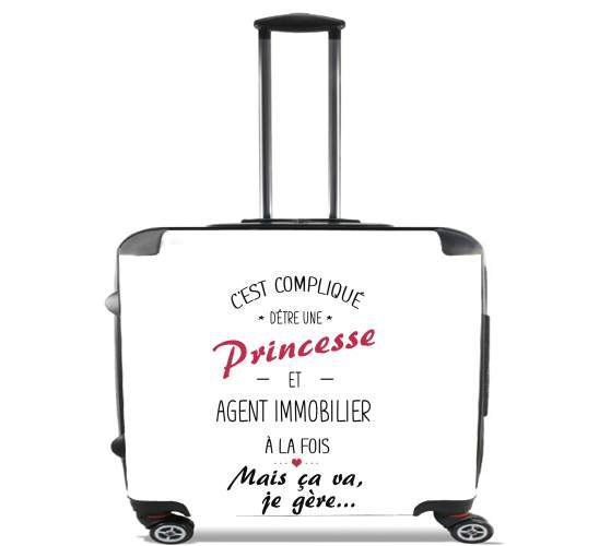  Princesse et agent immobilier for Wheeled bag cabin luggage suitcase trolley 17" laptop