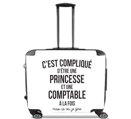  Princesse et comptable for Wheeled bag cabin luggage suitcase trolley 17" laptop