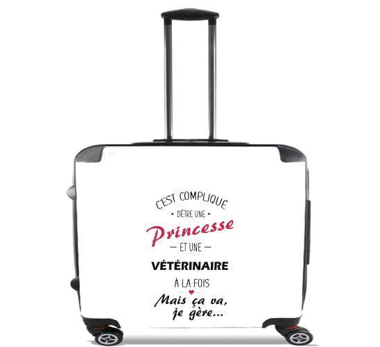  Princesse et veterinaire for Wheeled bag cabin luggage suitcase trolley 17" laptop