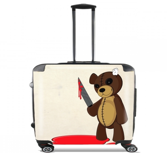  Psycho Teddy for Wheeled bag cabin luggage suitcase trolley 17" laptop