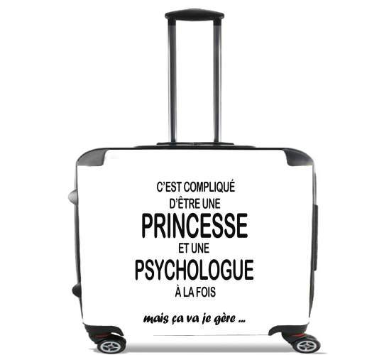  Psychologue et princesse for Wheeled bag cabin luggage suitcase trolley 17" laptop