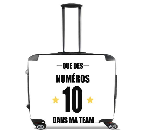  Que des numeros 10 dans ma team for Wheeled bag cabin luggage suitcase trolley 17" laptop