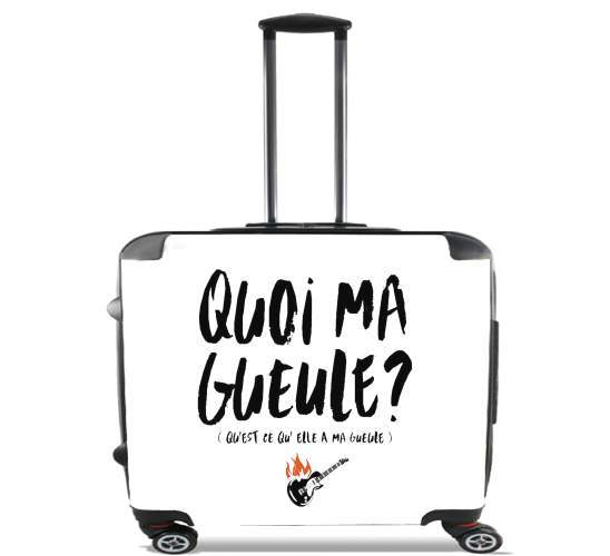  Quoi ma gueule for Wheeled bag cabin luggage suitcase trolley 17" laptop