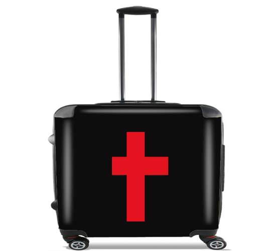  Red Cross Peace for Wheeled bag cabin luggage suitcase trolley 17" laptop