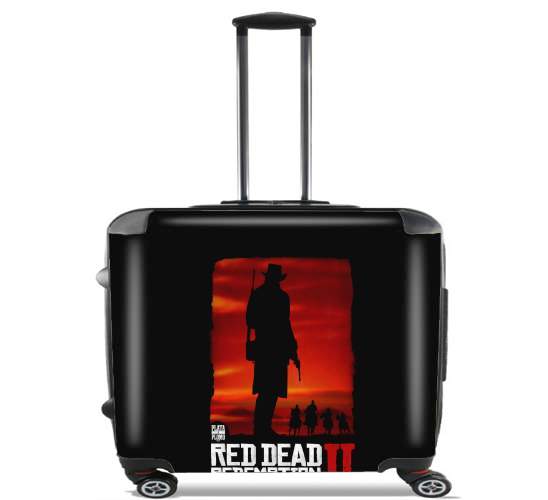  Red Dead Redemption Fanart for Wheeled bag cabin luggage suitcase trolley 17" laptop
