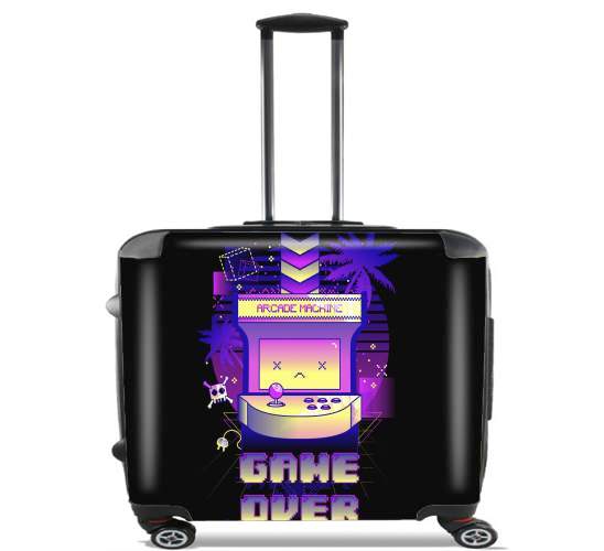  Retro Game Over for Wheeled bag cabin luggage suitcase trolley 17" laptop