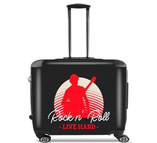  Rock N Roll Live hard for Wheeled bag cabin luggage suitcase trolley 17" laptop