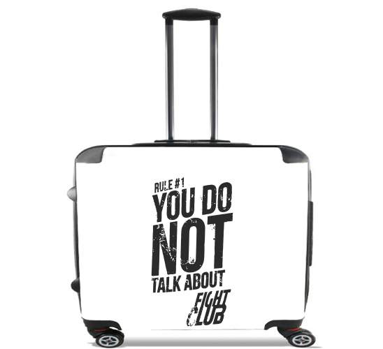  Rule 1 You do not talk about Fight Club for Wheeled bag cabin luggage suitcase trolley 17" laptop