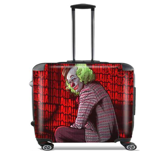  Sad Clown for Wheeled bag cabin luggage suitcase trolley 17" laptop