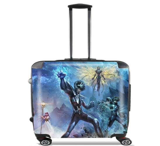  Saint Seiya for Wheeled bag cabin luggage suitcase trolley 17" laptop
