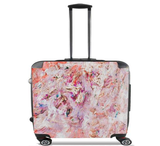  SALMON PAINTING for Wheeled bag cabin luggage suitcase trolley 17" laptop