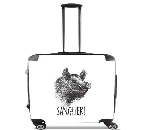  Sanglier French Gaulois for Wheeled bag cabin luggage suitcase trolley 17" laptop