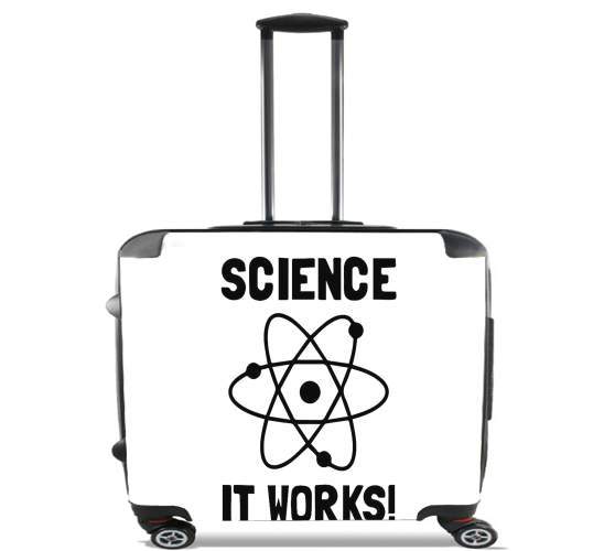  Science it works for Wheeled bag cabin luggage suitcase trolley 17" laptop