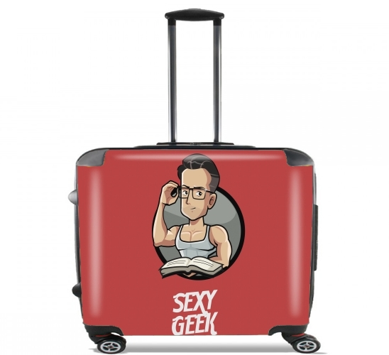  Sexy geek for Wheeled bag cabin luggage suitcase trolley 17" laptop