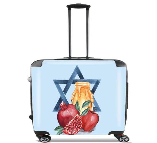  Shana tova Honey Fruits Card for Wheeled bag cabin luggage suitcase trolley 17" laptop