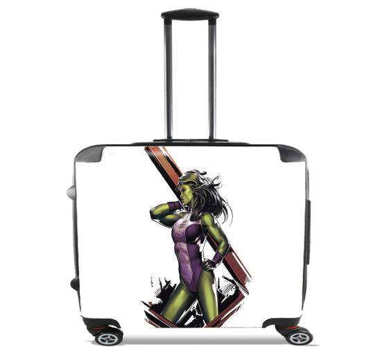  She HULK for Wheeled bag cabin luggage suitcase trolley 17" laptop