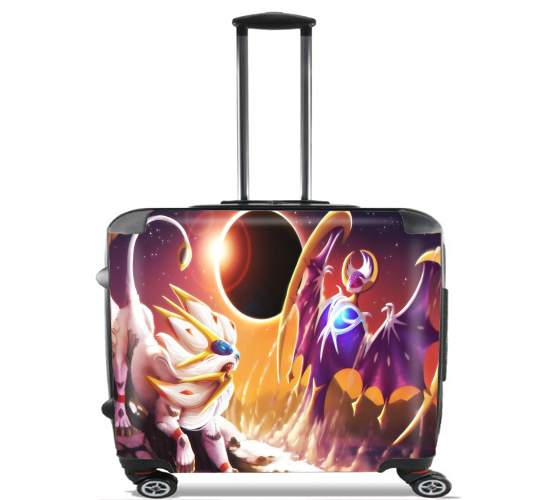  Solgaleo And Lunala for Wheeled bag cabin luggage suitcase trolley 17" laptop