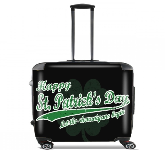  St Patrick's for Wheeled bag cabin luggage suitcase trolley 17" laptop