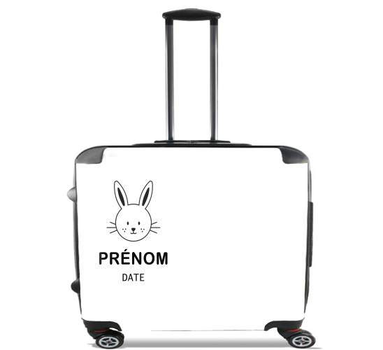  Stamp Birth Rabbit for Wheeled bag cabin luggage suitcase trolley 17" laptop