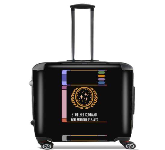 Starfleet command Star trek for Wheeled bag cabin luggage suitcase trolley 17" laptop