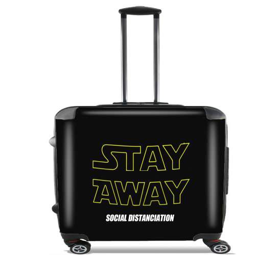  Stay Away Social Distance for Wheeled bag cabin luggage suitcase trolley 17" laptop