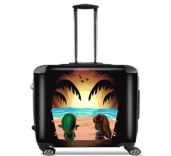 Sunset on Dream Island for Wheeled bag cabin luggage suitcase trolley 17" laptop
