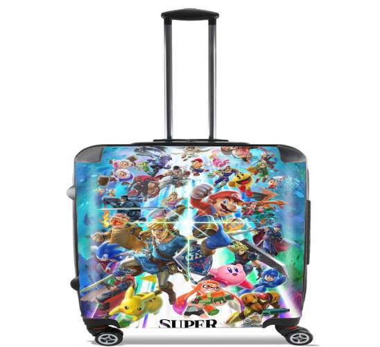  Super Smash Bros Ultimate for Wheeled bag cabin luggage suitcase trolley 17" laptop