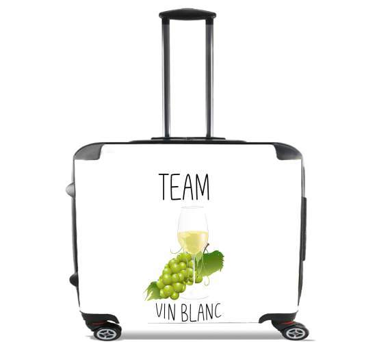  Team Vin Blanc for Wheeled bag cabin luggage suitcase trolley 17" laptop