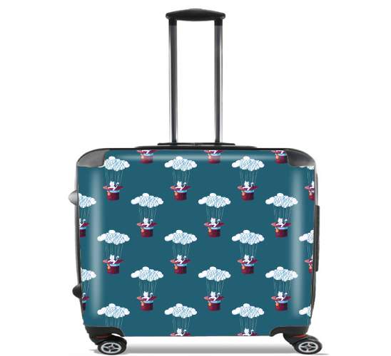  The Cat Traveling in Dreams for Wheeled bag cabin luggage suitcase trolley 17" laptop