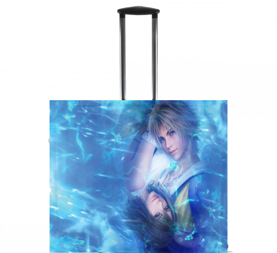  Tidus X Yuna LOVE for Wheeled bag cabin luggage suitcase trolley 17" laptop