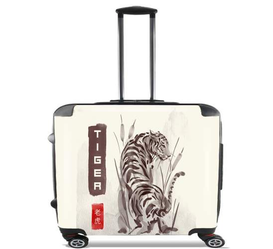  Tiger Japan Watercolor Art for Wheeled bag cabin luggage suitcase trolley 17" laptop