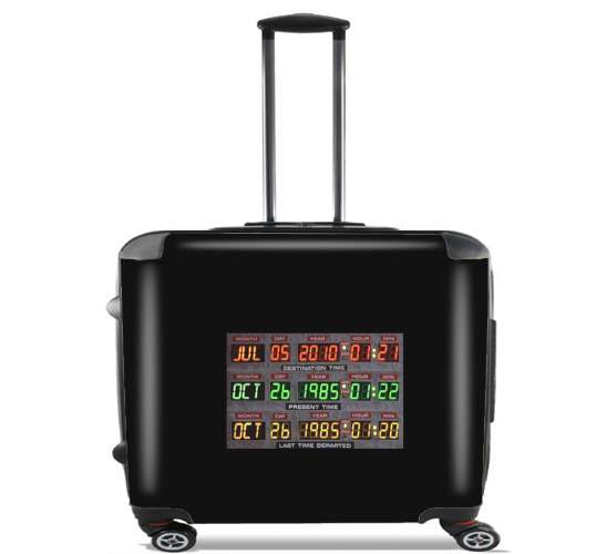  Time Machine Back To The Future for Wheeled bag cabin luggage suitcase trolley 17" laptop