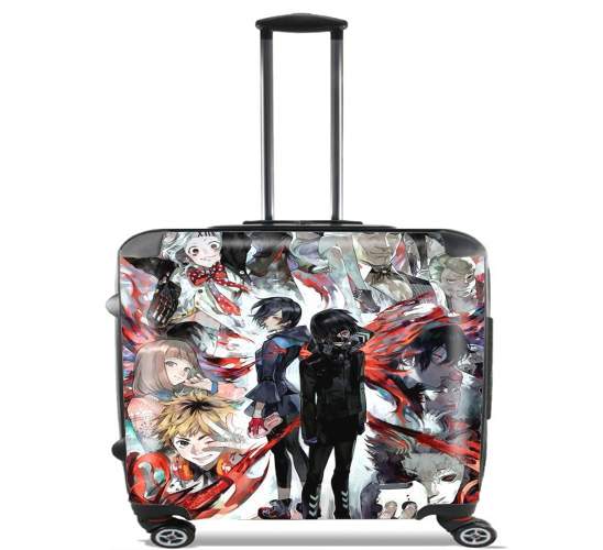  Tokyo Ghoul Touka and family for Wheeled bag cabin luggage suitcase trolley 17" laptop