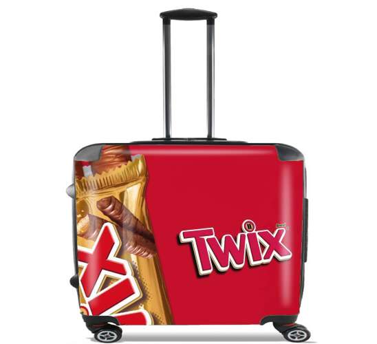  Twix Chocolate for Wheeled bag cabin luggage suitcase trolley 17" laptop