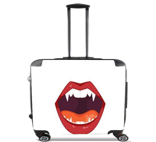  Vampire Mouth for Wheeled bag cabin luggage suitcase trolley 17" laptop