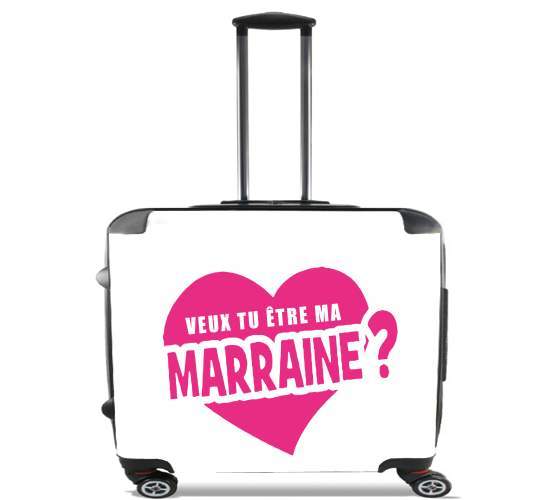  Veux tu etre ma marraine for Wheeled bag cabin luggage suitcase trolley 17" laptop
