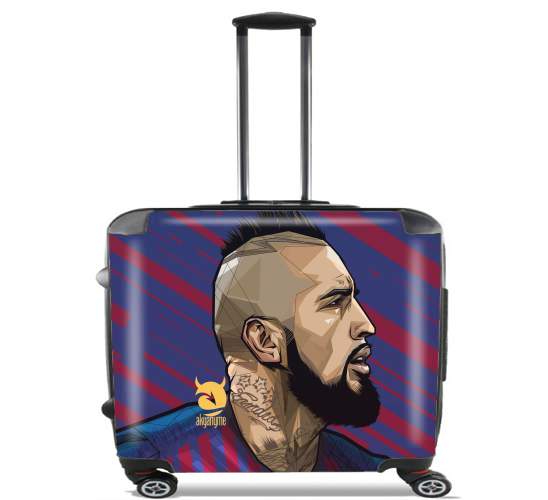  Vidal Chilean Midfielder for Wheeled bag cabin luggage suitcase trolley 17" laptop