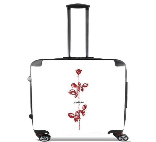  Violator Pink Flowers for Wheeled bag cabin luggage suitcase trolley 17" laptop