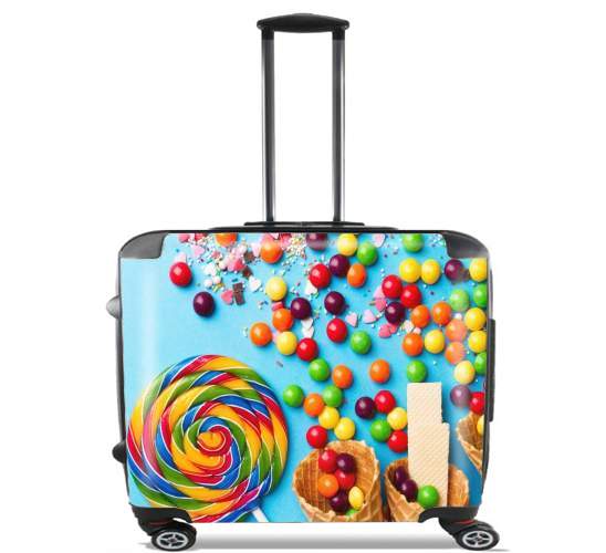  Waffle Cone Candy Lollipop for Wheeled bag cabin luggage suitcase trolley 17" laptop