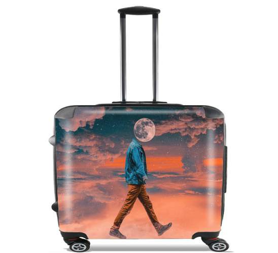  Walking On Clouds for Wheeled bag cabin luggage suitcase trolley 17" laptop