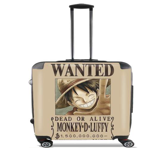  Wanted Luffy Pirate for Wheeled bag cabin luggage suitcase trolley 17" laptop